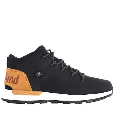 Pre-owned Timberland A24us Tb0a24ab015 Sprint Trekker Mid Lace Sneakers Boots In Black