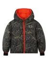 Timberland Abstract-print Puffer Jacket In Multi