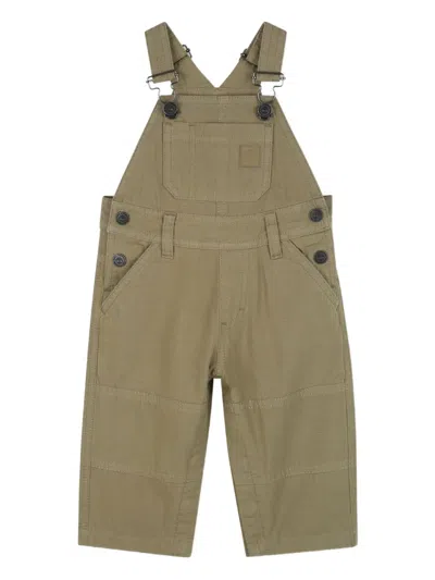 Timberland Babies' Adjustable-strap Dungarees In Green