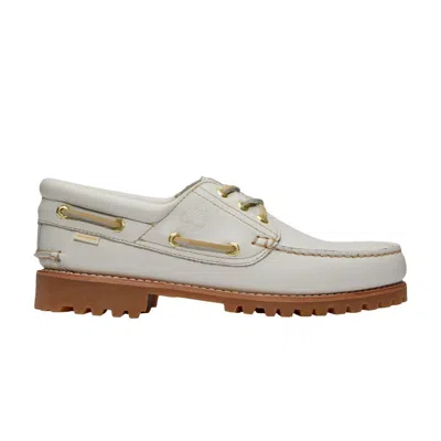 Pre-owned Timberland Aimé Leon Dore X 3-eye Classic Lug Boat 'white' | Men's Size 12