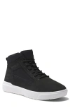 Timberland Allston Mid Sneaker In Black Nubuck