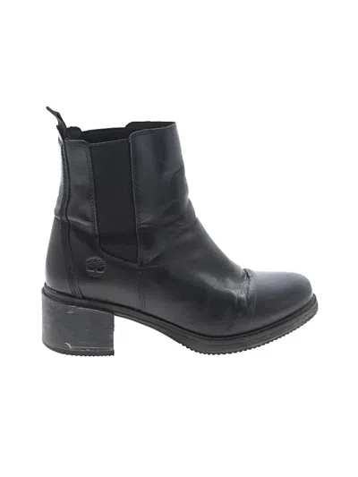 Pre-owned Timberland Ankle Boots In Black