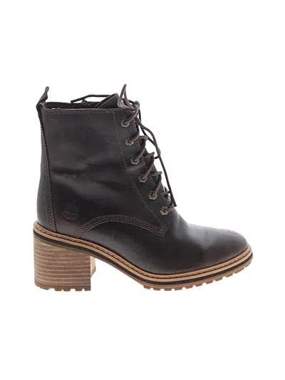 Pre-owned Timberland Ankle Boots In Brown