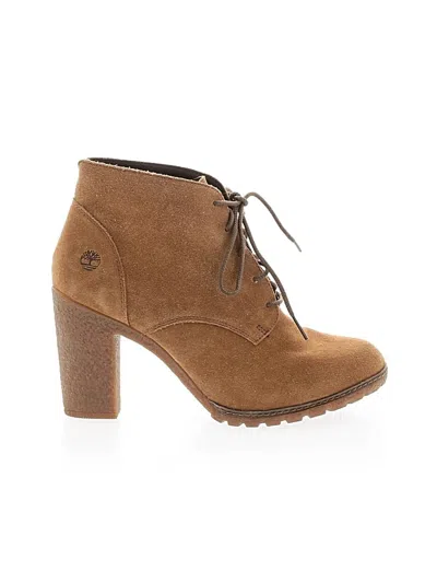 Pre-owned Timberland Ankle Boots In Brown