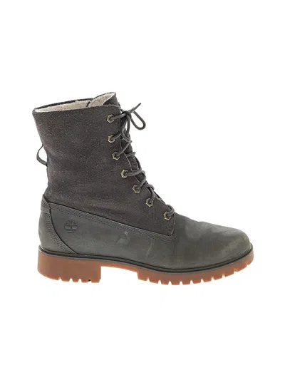 Pre-owned Timberland Ankle Boots In Gray