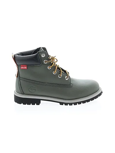 Pre-owned Timberland Ankle Boots In Green