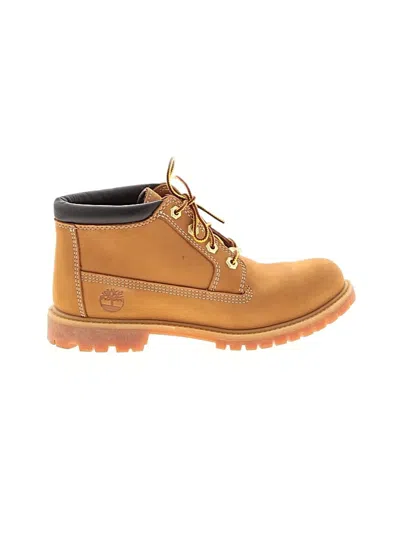 Pre-owned Timberland Ankle Boots In Tan