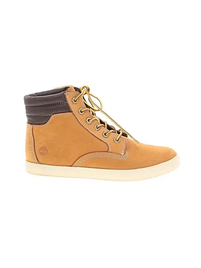 Pre-owned Timberland Ankle Boots In Tan