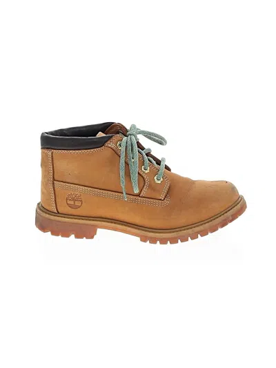 Pre-owned Timberland Ankle Boots In Tan