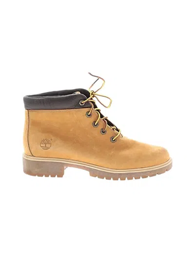 Pre-owned Timberland Ankle Boots In Tan