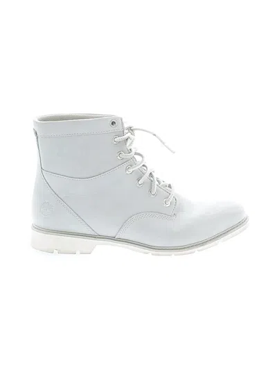 Pre-owned Timberland Ankle Boots In White