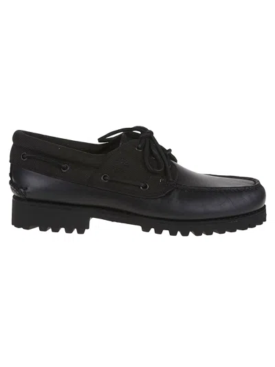 靴 timberland authentic boat shoe blackout Timberland Authentic Boat Shoe Blackout Full Grain | ModeSens