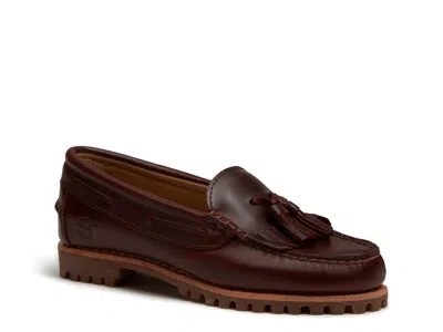 Timberland Authentic Kiltie Loafer In Burgundy