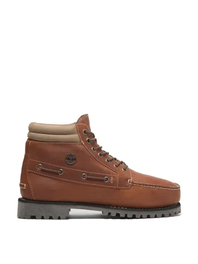 Timberland Authentic Mid Lace-up Boots In Brown
