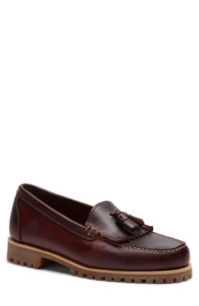 Timberland Leather Loafer Loafer In Burgundy