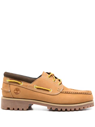 Timberland Mens  Authentics 3-eye Boat Shoe In Brown