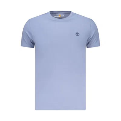 Timberland Azzurro Cotton Mens T-shirt In Blue