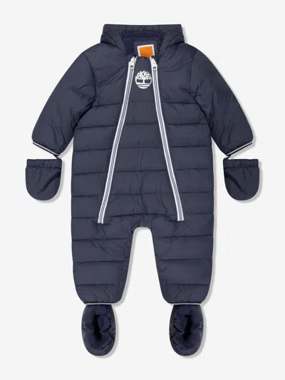 Timberland Baby Boys Snowsuit In Blue
