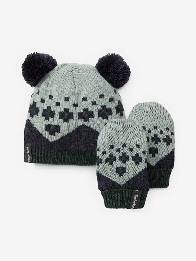 Timberland Baby Fair Isle Set In Gray