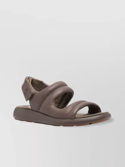 Timberland Backstrap Sandal Adjustable Flat Sole In Brown