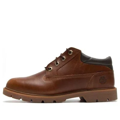 Timberland Basic Leather Water Repellant Oxford Shoes 'brown'