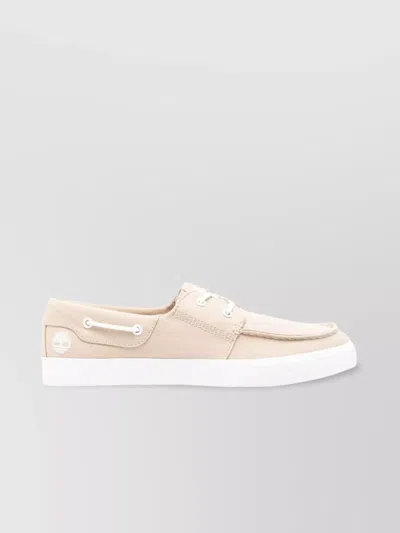 Timberland Bay Low Lace Up Moccasin In White