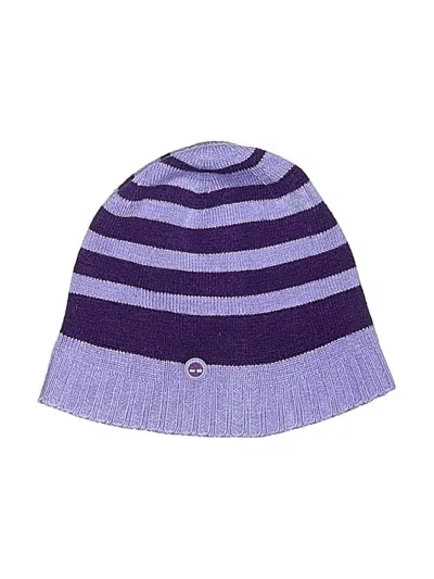 Pre-owned Timberland Beanie Hat In Purple