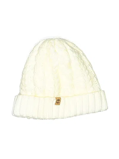 Pre-owned Timberland Beanie Hat In White