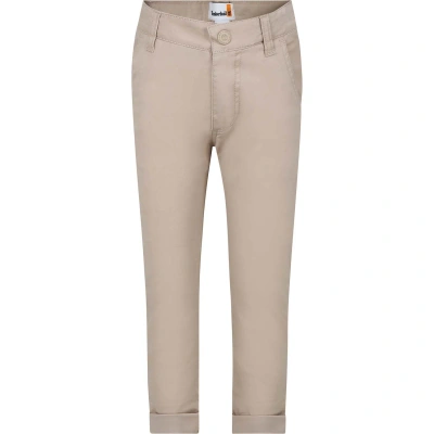 Timberland Kids' Beige Casual Trousers For Boy