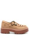 Timberland Beige Calf Leather Mocassins In Brown