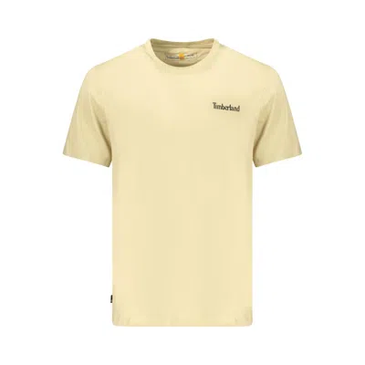 Timberland Beige Cotton Men's T-shirt In Neutral