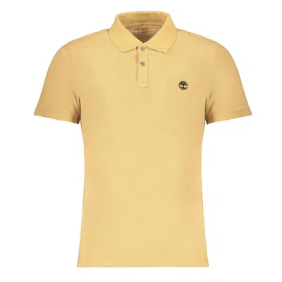 Timberland Beige Cotton Polo Shirt In Yellow
