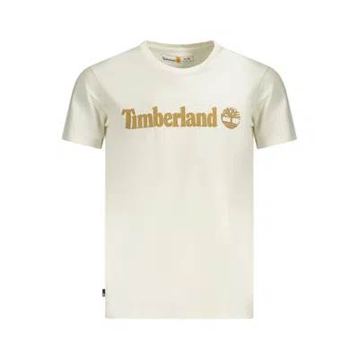 Timberland Logo-print Cotton T-shirt In White