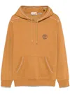 Timberland Beige Hoodie In Cotton With Logo In Beige