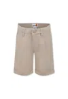 Timberland Beige Shorts For Boy In Beige