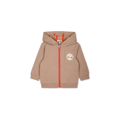 Timberland Babies' Beige Sweatshirt For Boy With Logo