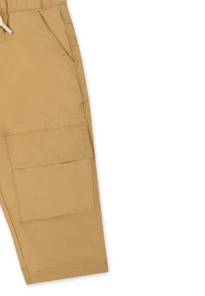 Timberland Beige Trousers For Baby Boy With Logo