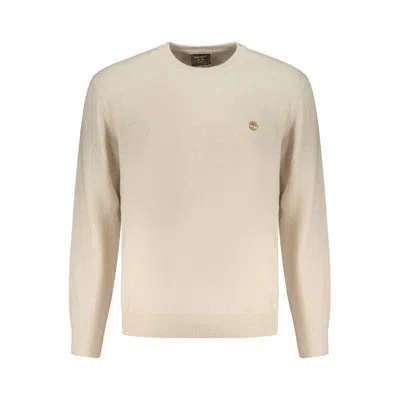 Timberland Beige Wool Sweatshirt In White
