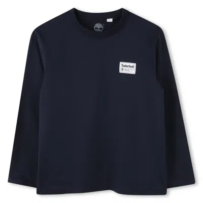 Timberland Kids' Big Boys Long Sleeve T-shirt In Night