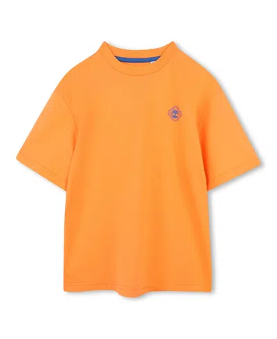 Timberland Kids' Big Boys Short Sleeve T-shirt In Nectarine
