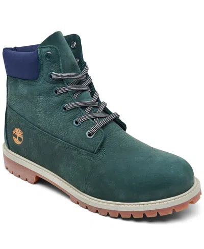 Timberland Big Kids 6 Inch Premium Waterproof Boots From Finish Line In Green