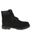 Timberland Womens Black Premium Chunky-sole Leather Boots Eur 41 / 8 Uk In Black