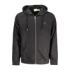 Timberland Black Cotton Mens Sweater With Central Pockets And Zip