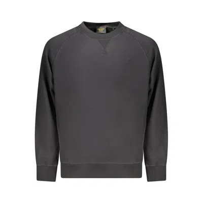 Timberland Black Cotton Sweatshirt In Brown