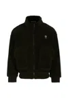 Timberland Black Faux Fur Coat For Boy With Logo In Black
