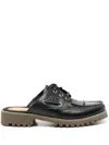 Timberland Womens Noreen Black Leather Backless Mules