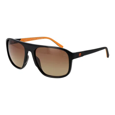 Timberland Black Men Sunglasses In Brown