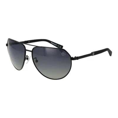 Timberland Black Men Sunglasses In Blue