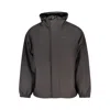 Timberland Black Polyester Shell Jacket In Red