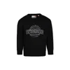 Timberland Black Sweatshirt For Boy With Logo In Black